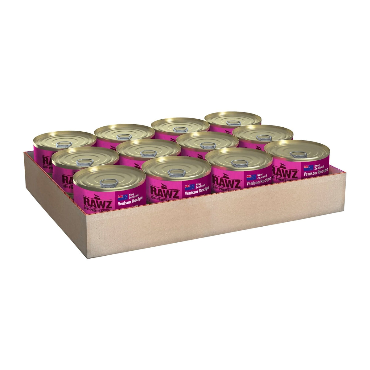 Rawz Cat 94% Venison Goat Milk Pate 6oz. (Case of 24)