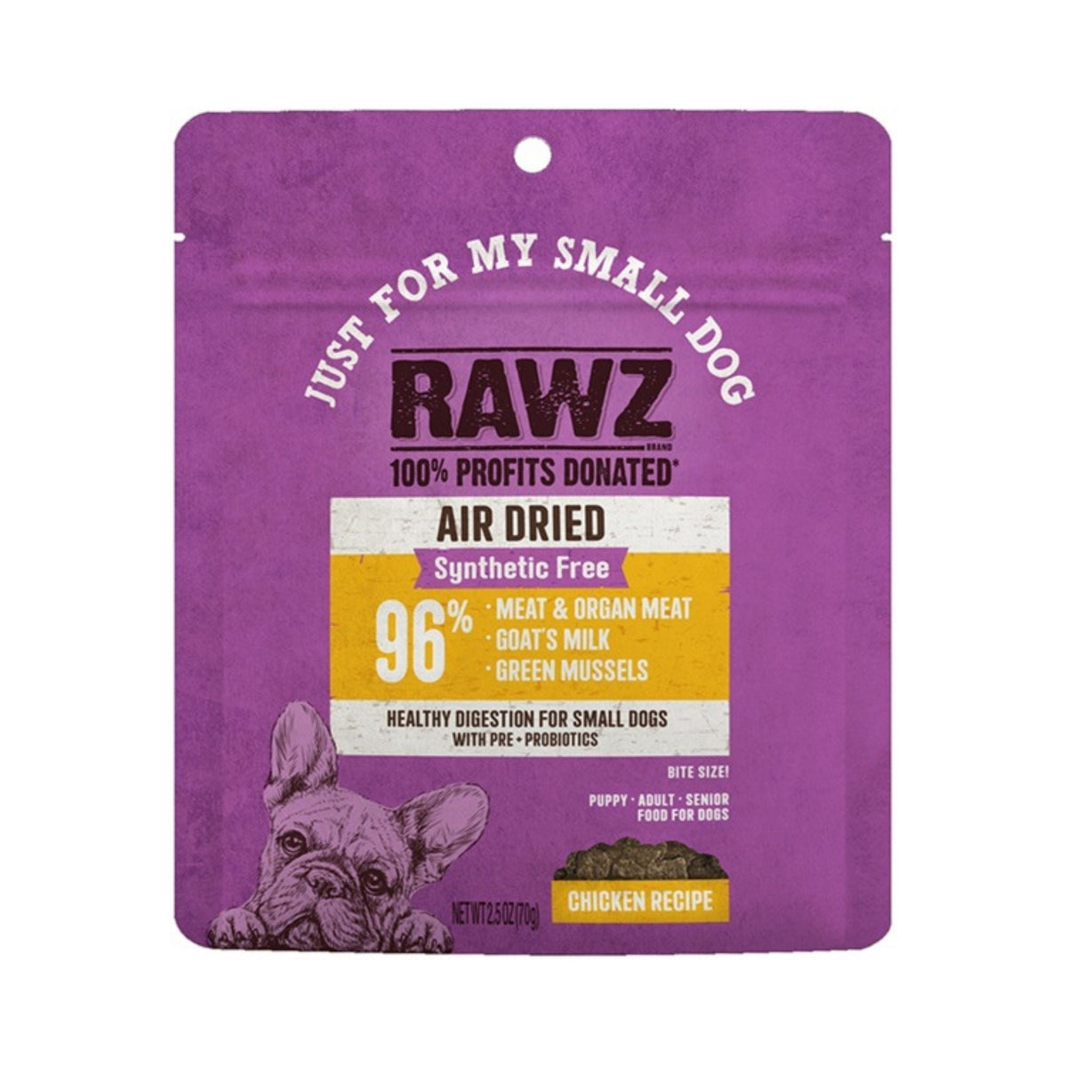 Rawz Just For My Small Dog Air Dried Chicken 2.5oz.