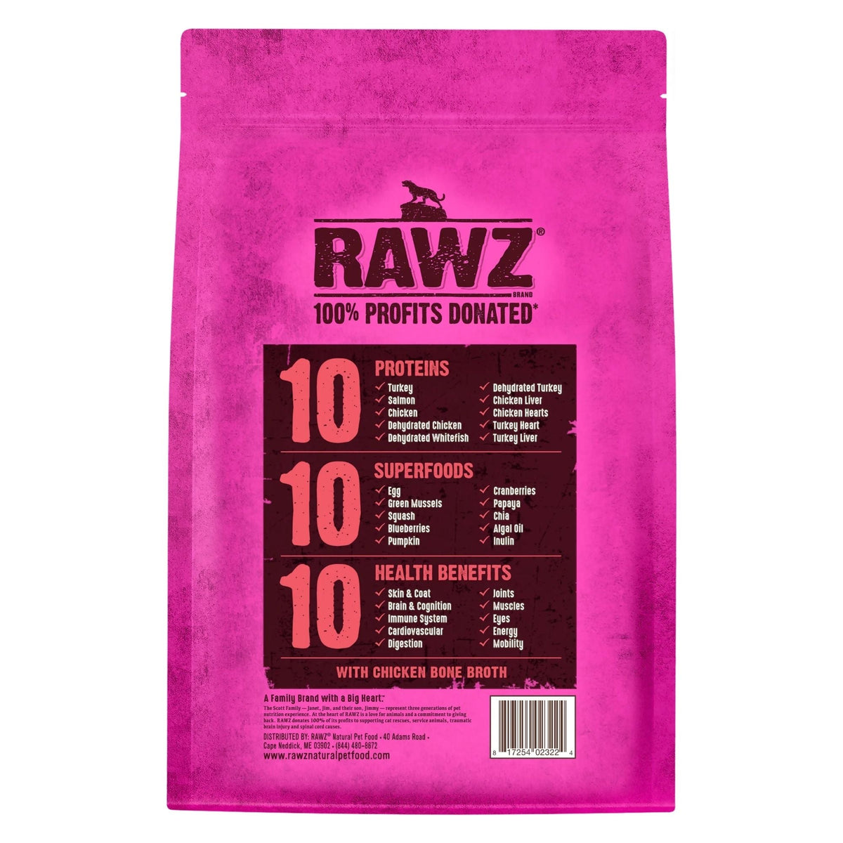Rawz 10 Essentials Cat Turkey Salmon & Dehydrated Whitefish 7.8Lb