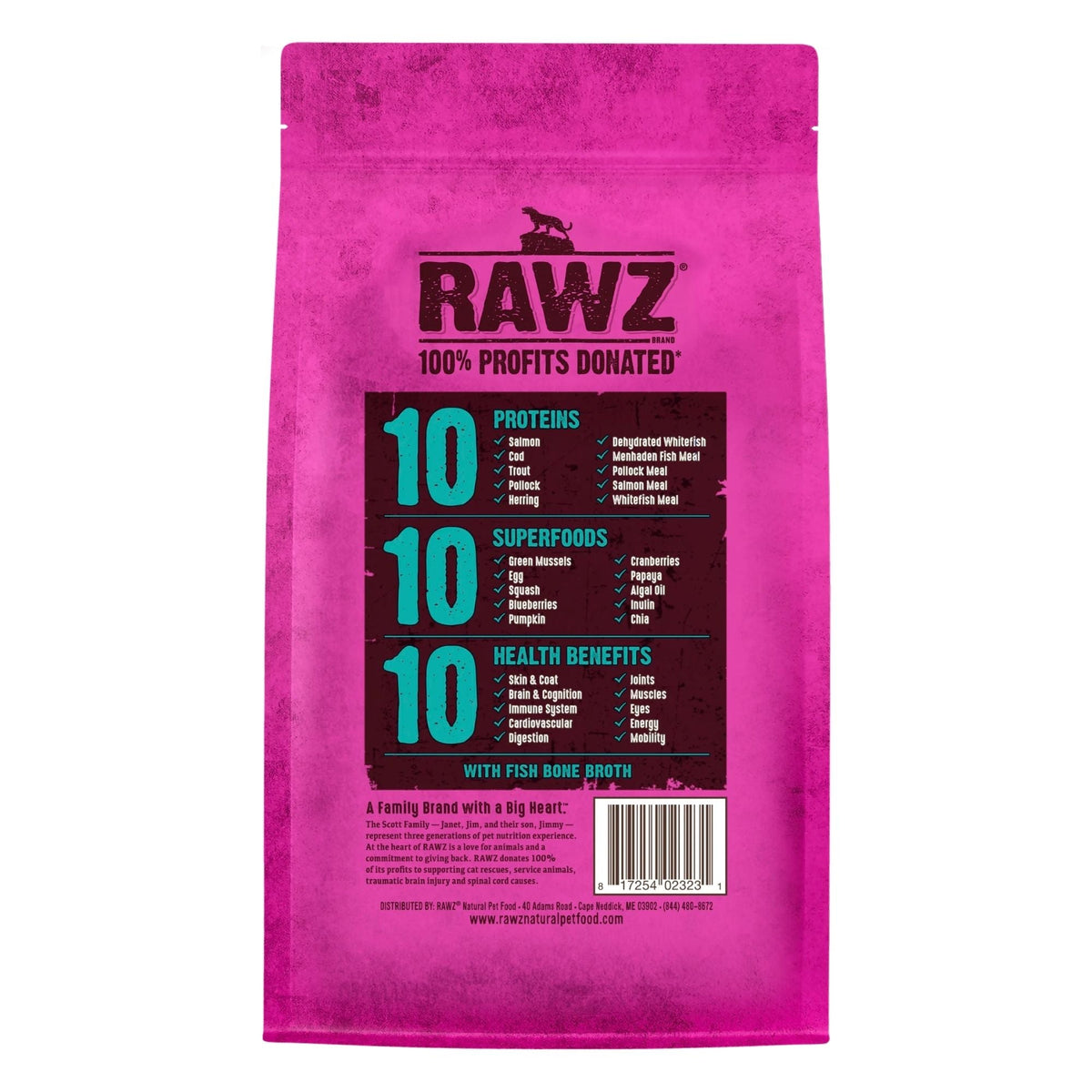 Rawz 10 Essentials Cat Fish & Dehydrated Fish 1.75Lb