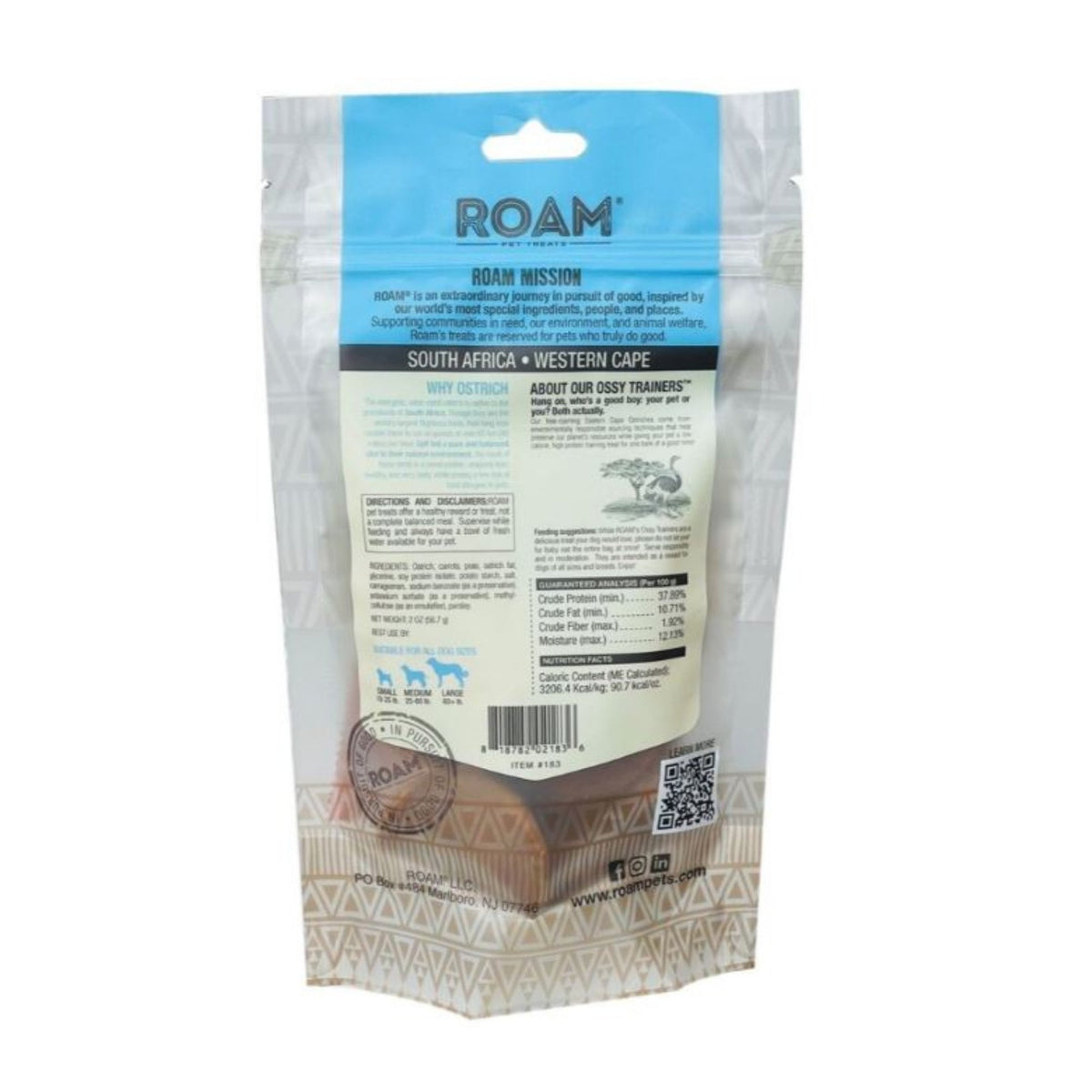 Roam Training Treats Ostrich