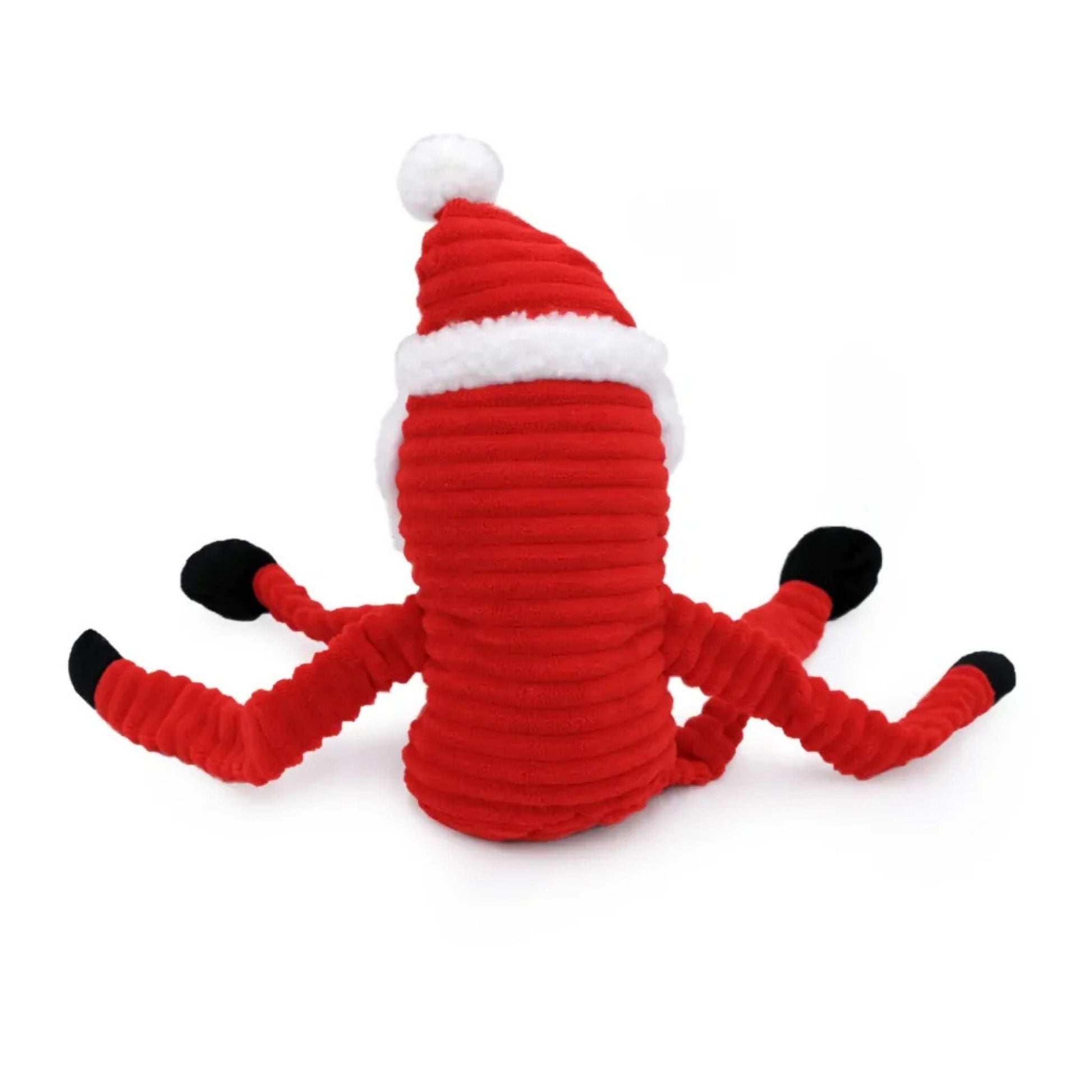 Zippypaws Holiday Crinkles Santa Red/White  Jumbo