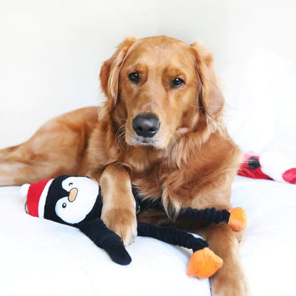Zippypaws Holiday Crinkles Penguin Black/White Jumbo