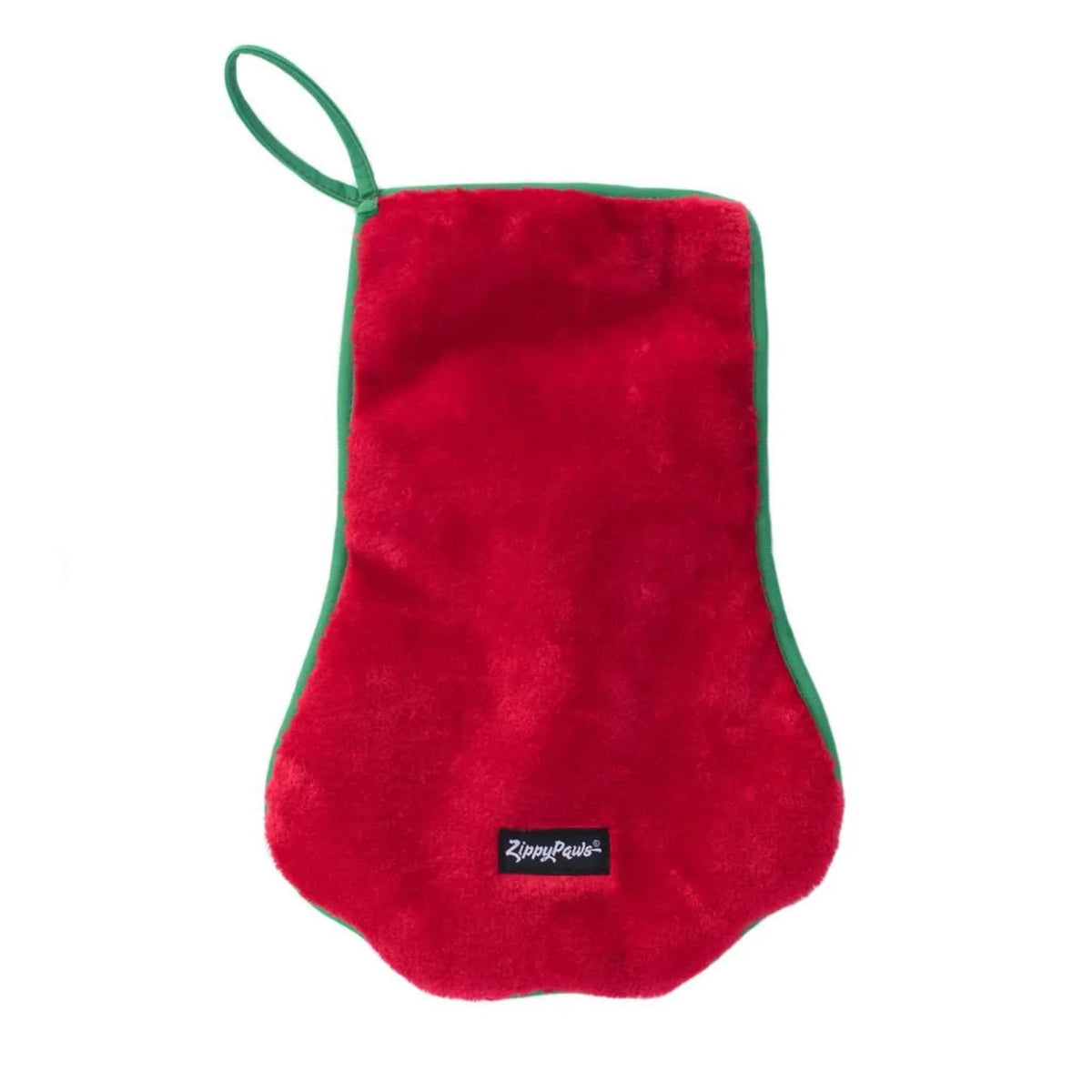Zippypaws Holiday Stocking Paw Red/Green Medium