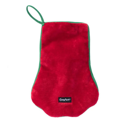 Zippypaws Holiday Stocking Paw Red/Green Medium