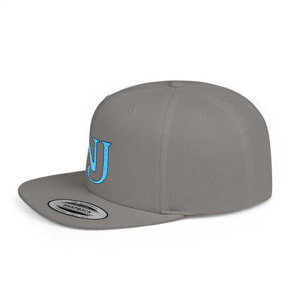 NJ Embroidered Snapback Hat