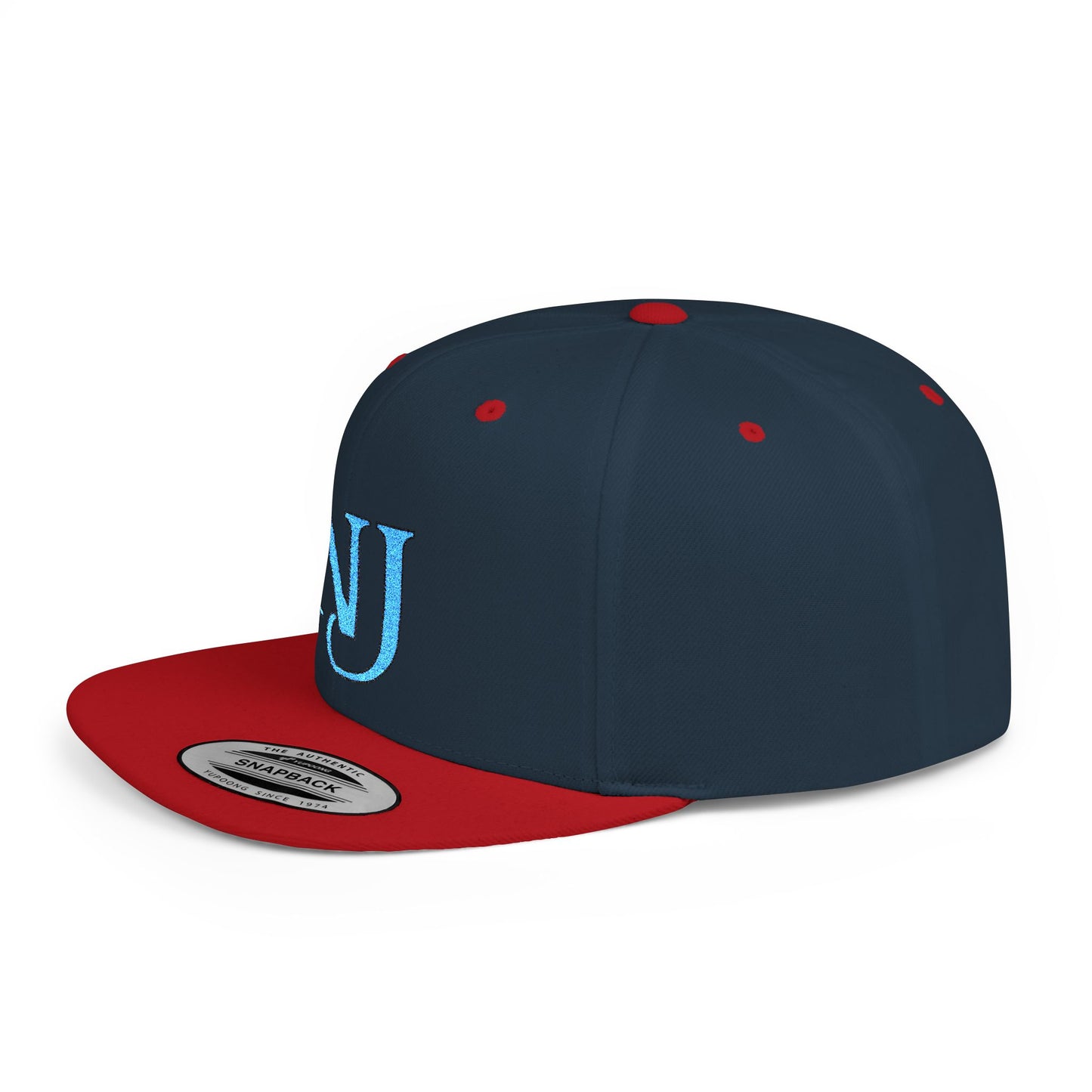 NJ Embroidered Snapback Hat