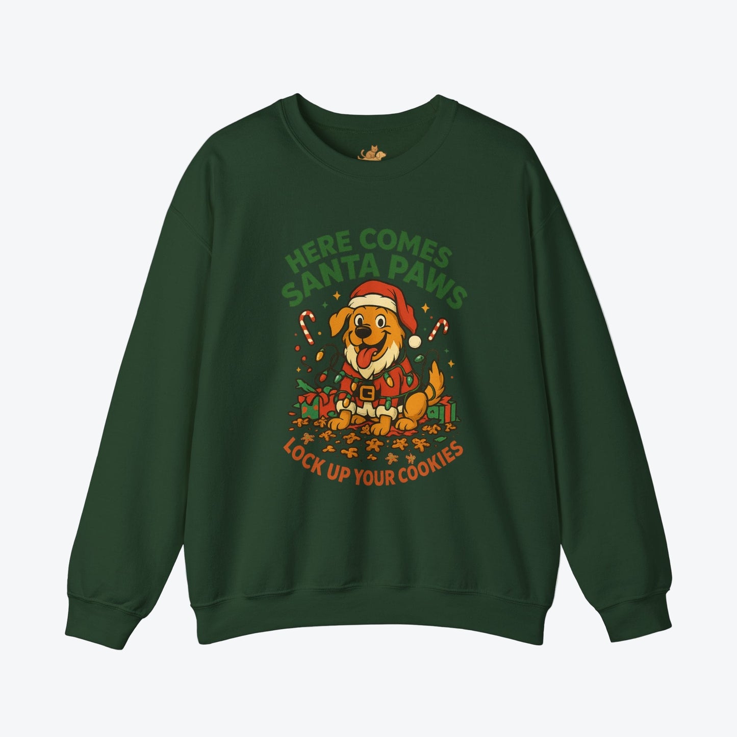 Here Comes Santa Paws Holiday Crewneck