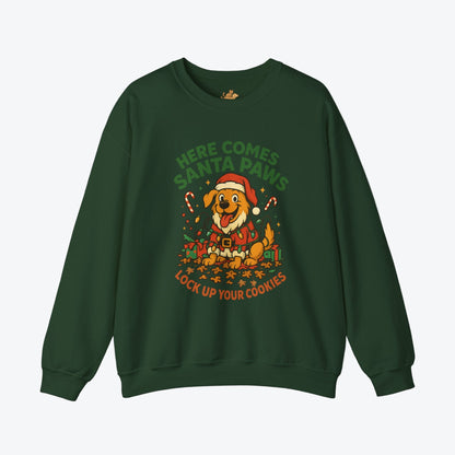 Here Comes Santa Paws Holiday Crewneck