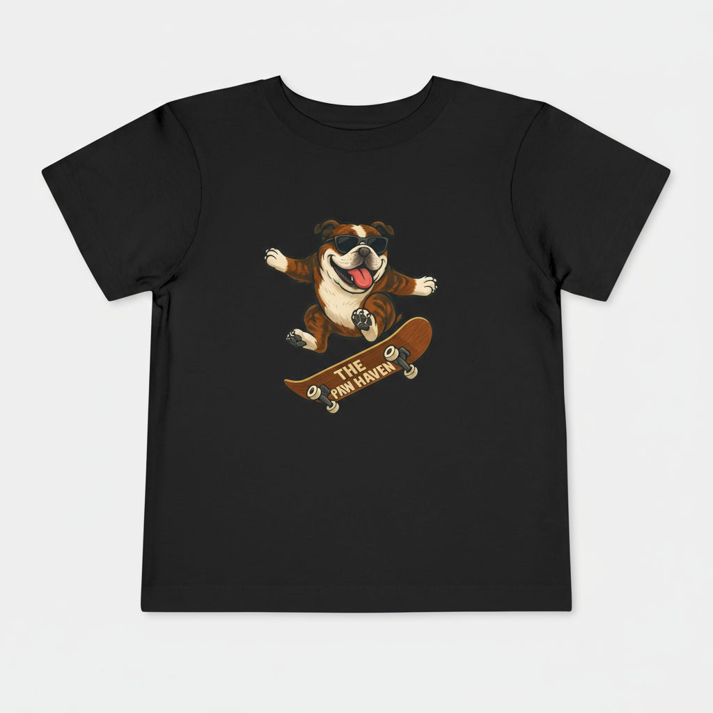 Skateboarding Dog Toddler Tee