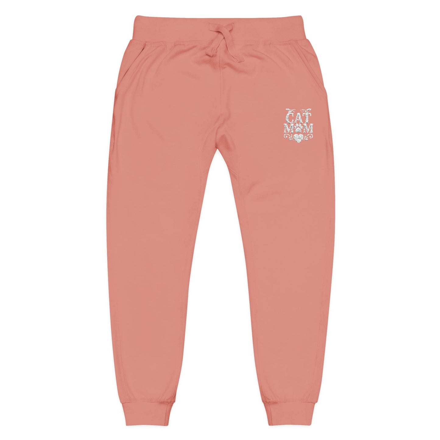 Cozy Cat Mom Unisex Fleece Sweatpants