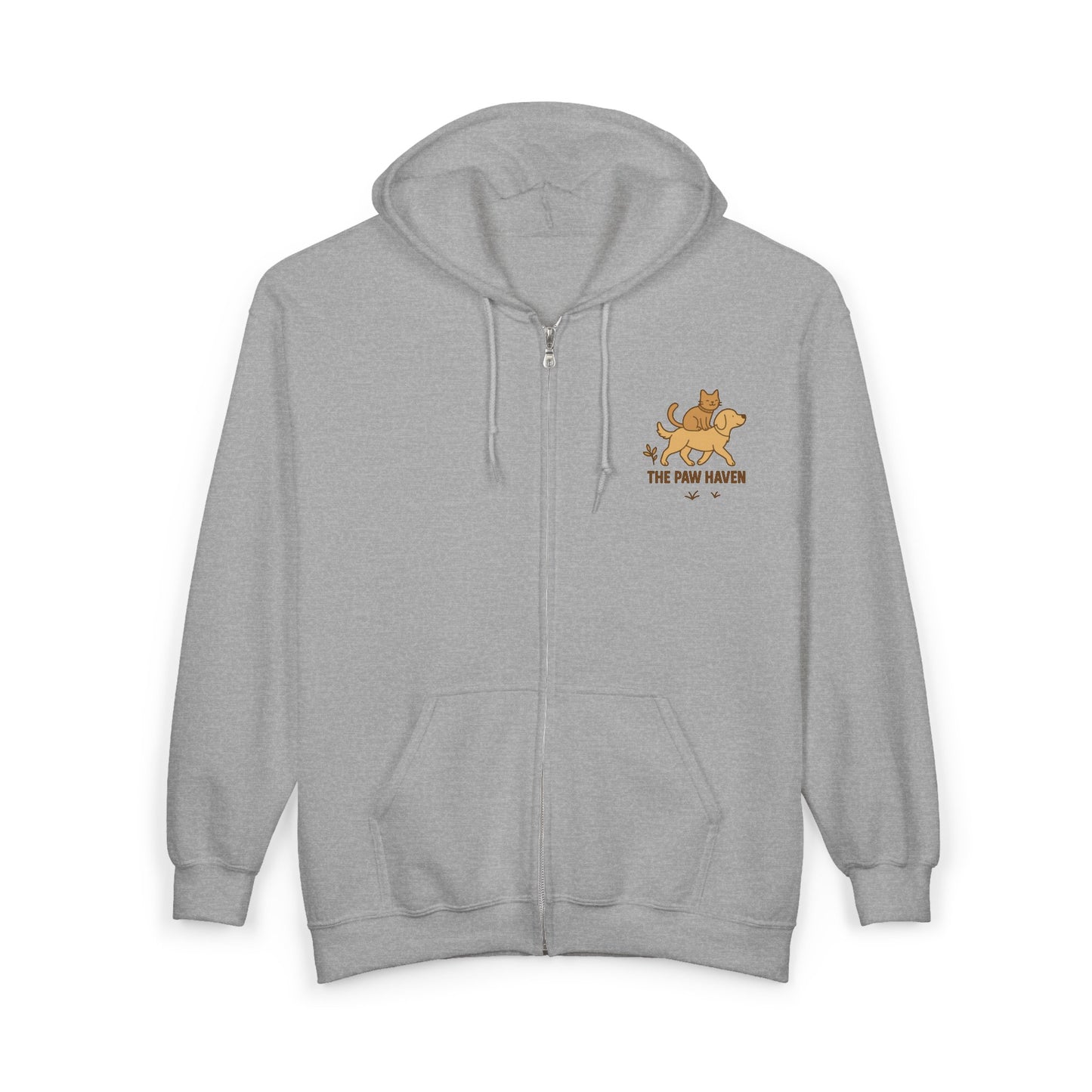 The Paw Haven Unisex Zip Hooded Sweatshirt