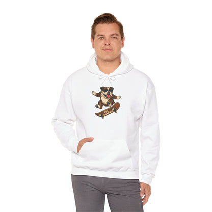 Skateboarding Bulldog Hoodie Sweatshirt