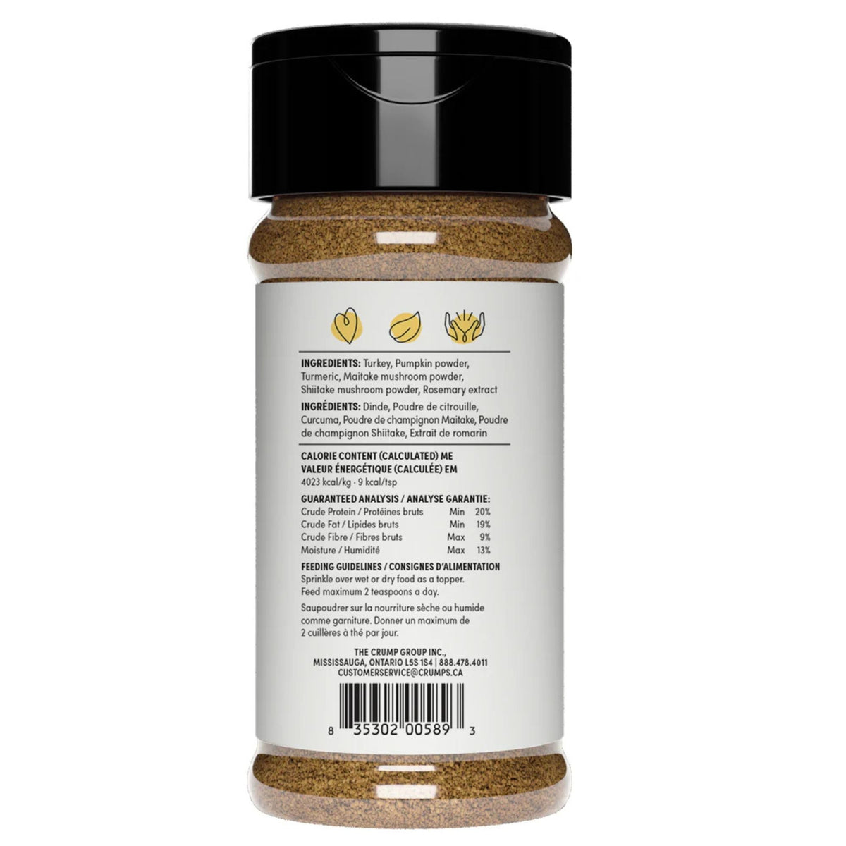 Crumps Dog 3.8oz. Turkey Superfood Golds Sprinkles