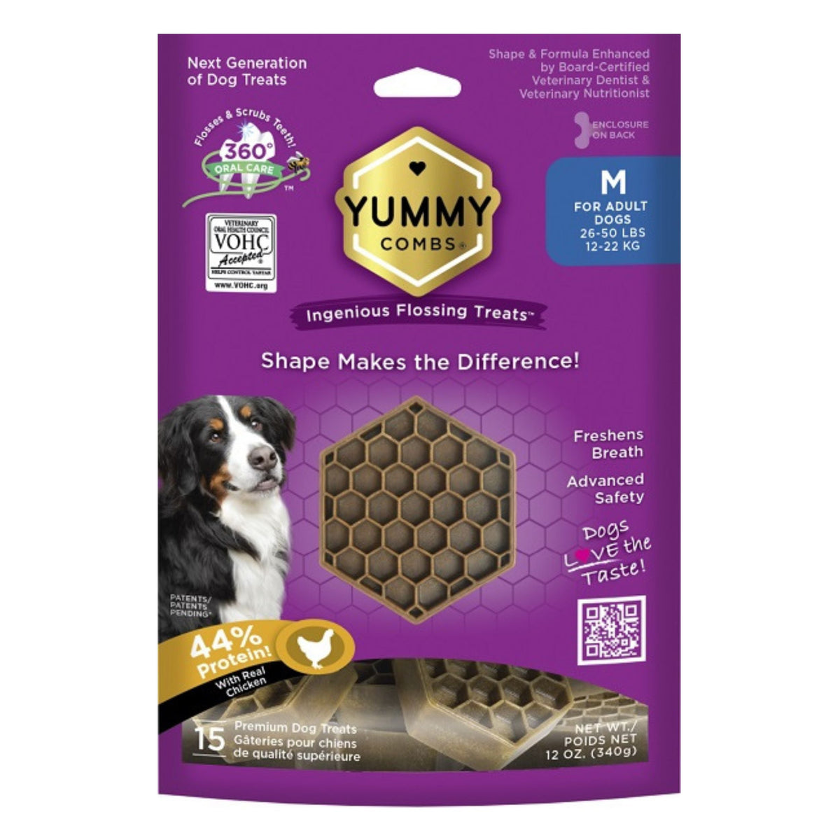 Yummy Combs Dog 12oz. Dental Medium