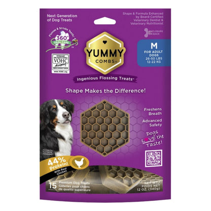 Yummy Combs Dog 12oz. Dental Medium