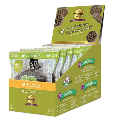 Yummy Combs Dog Dental Extra Large 6Ct Trial Display Box