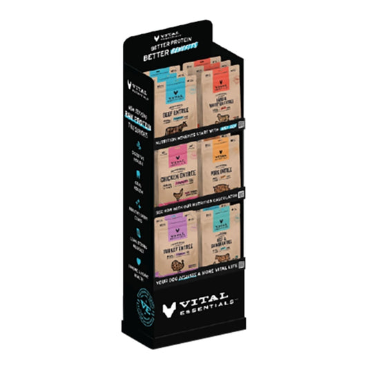 Vital Essentials Dog Soft & Crunchy Food Shipper Display 18 Piece