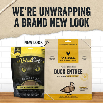Vital Essentials Cat Freeze-Dried Patties Duck 8Oz Default Title