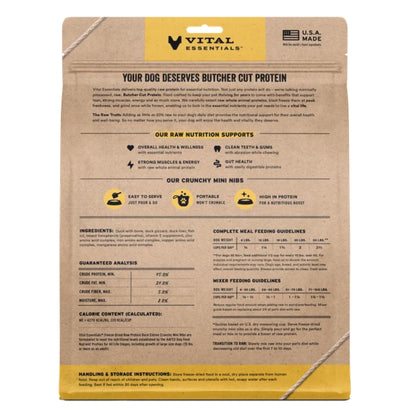 Vital Essentials Dog Freeze-Dried Mini Nibs Duck 25oz.
