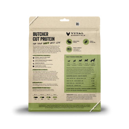 Vital Essentials Dog Freeze-Dried Raw Grain Free Rabbit Entree Mini Patties 14oz.