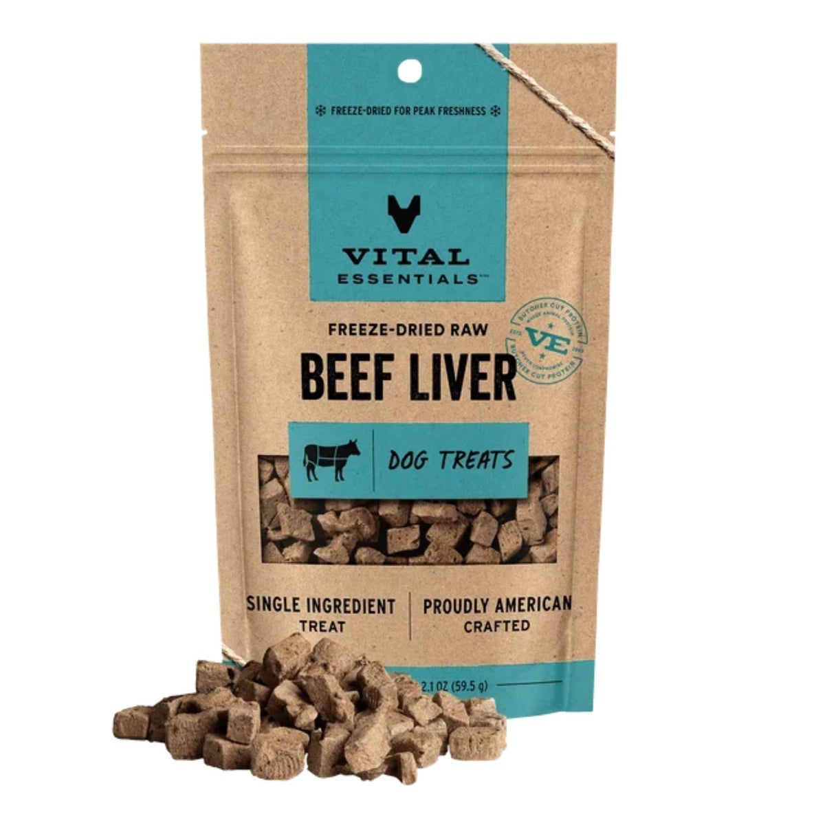 Vital Essentials Dog Freeze Dried Treat Beef Liver 15oz.