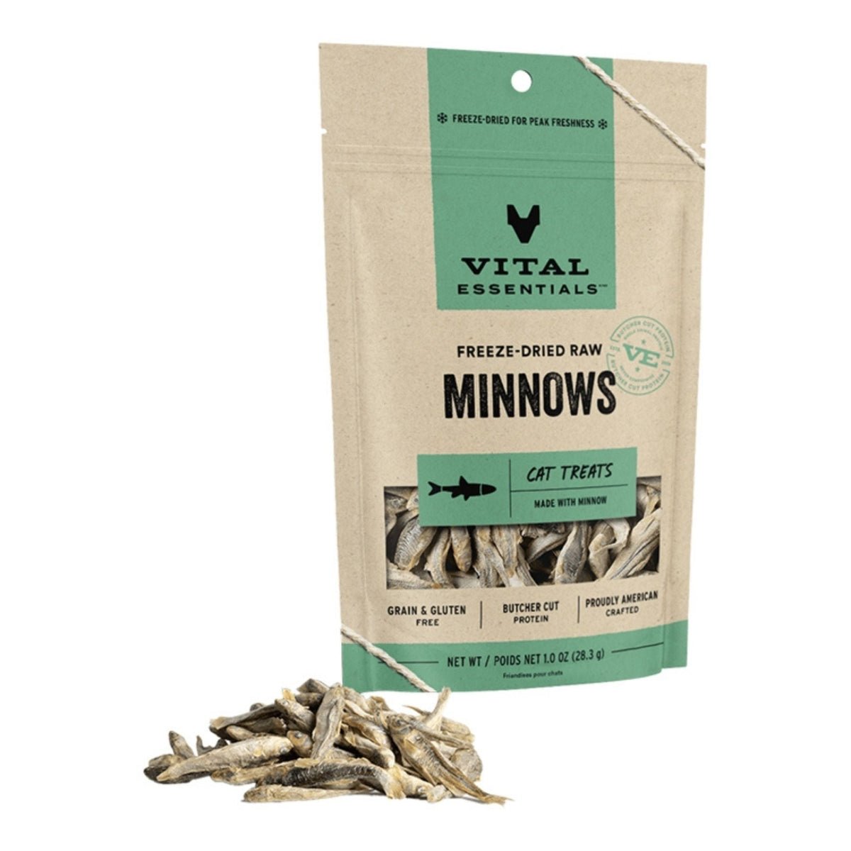 Vital Essentials Cat Freeze Dried Treat Minnows 1Oz