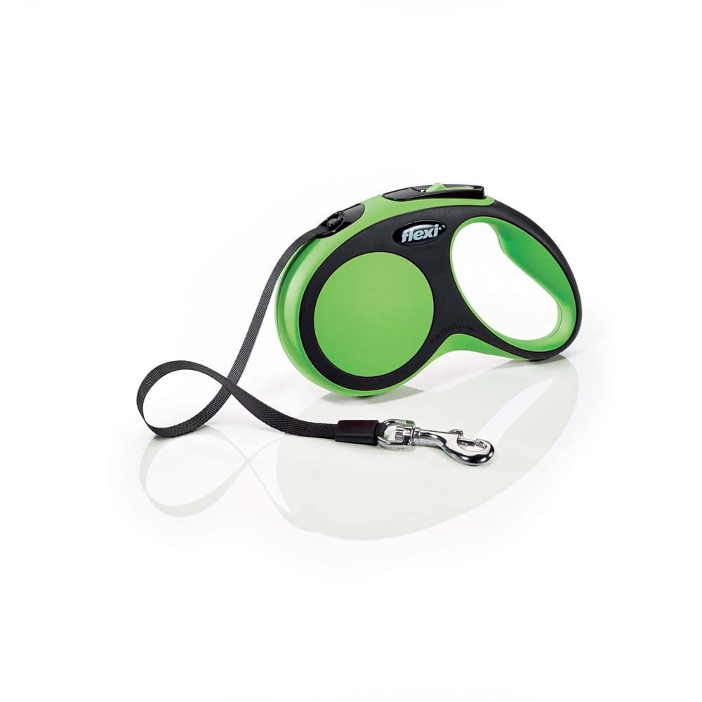 Flexi New Comfort Retractable Tape Dog Leash Green 1ea/16 ft, SM, Up To 33 lb