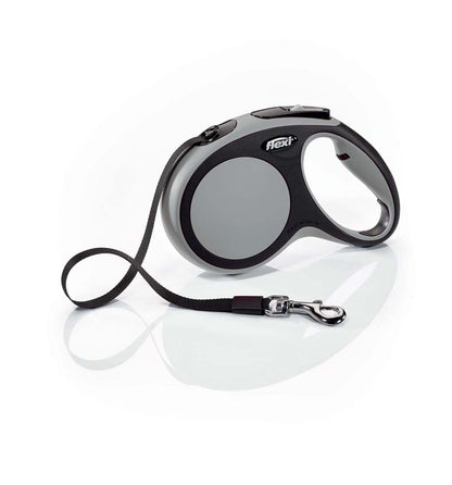 Flexi Comfort Retractable Tape Dog Leash Grey 16 ft Medium