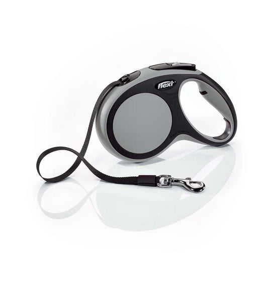 Flexi Comfort Retractable Tape Dog Leash Grey 16 ft Medium