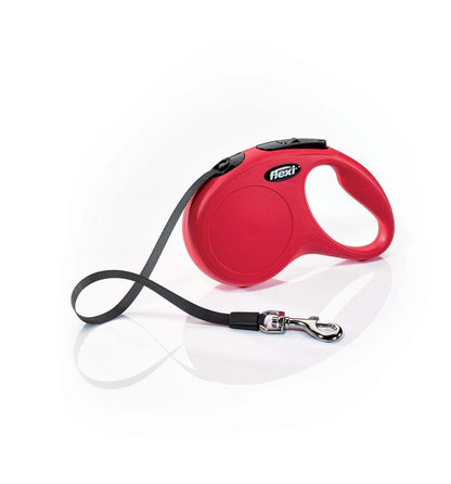 Flexi Classic Retractable Tape Dog Leash Red 16 ft Small