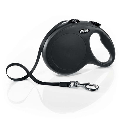 Flexi Classic Retractable Tape Dog Leash Black 26 ft Large