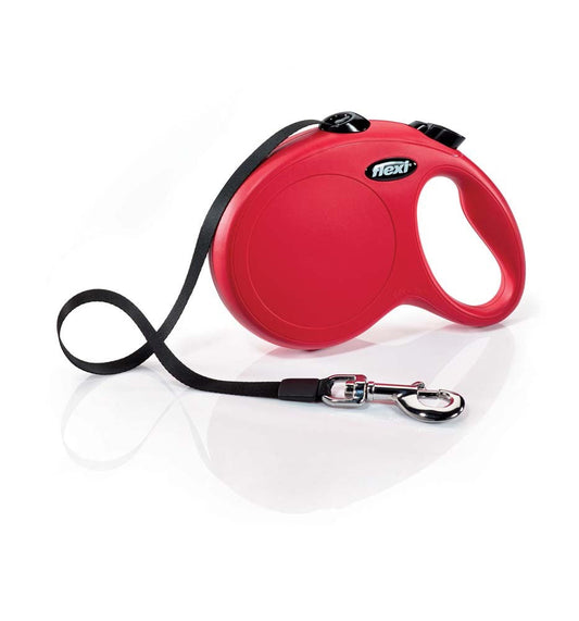 Flexi Classic Retractable Tape Dog Leash Red 16 ft Large
