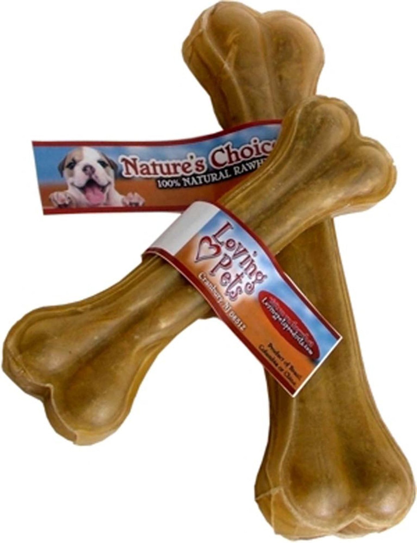 Loving Pets Pressed Rawhide Bone Dog Treat 5ea/12 in
