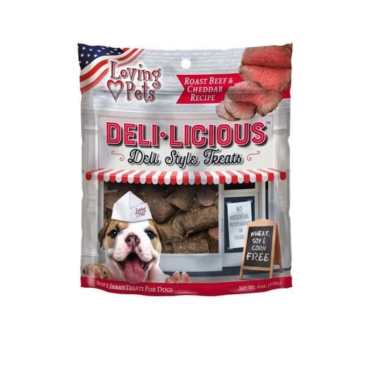 Loving Pets Deli-Licious Dog Treats Roast Beef & Cheddar 1ea/6 oz