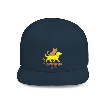 The Paw Haven Flat Bill Snapback Hat