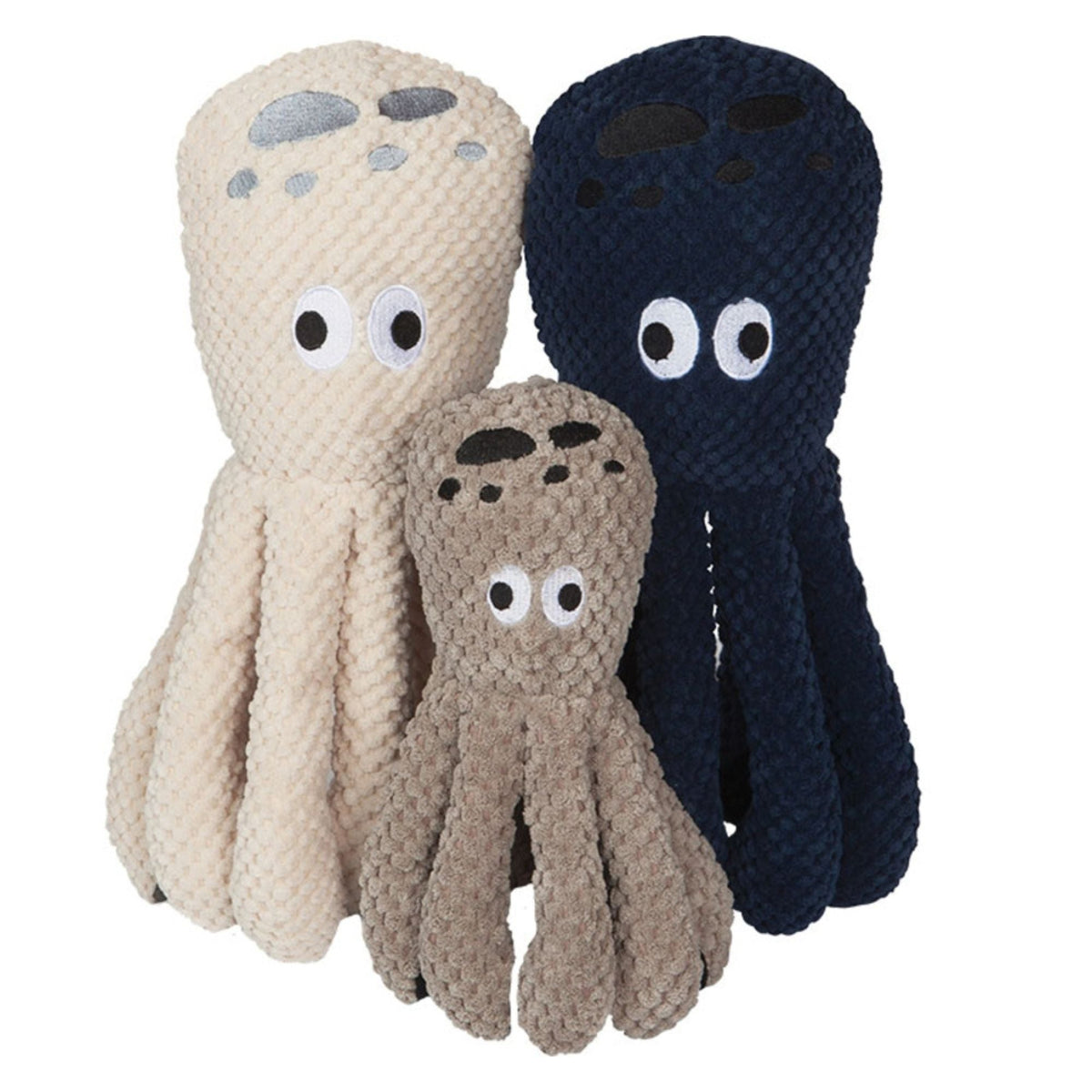 Fabdog Dog Floppy Octopus Blue Large