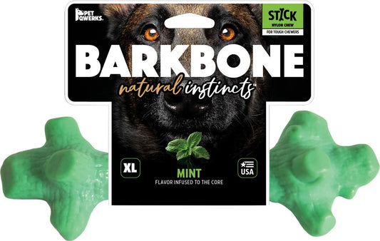 Pet Qwerks  Dinosaur Barkbone Breath Stick Mint XL