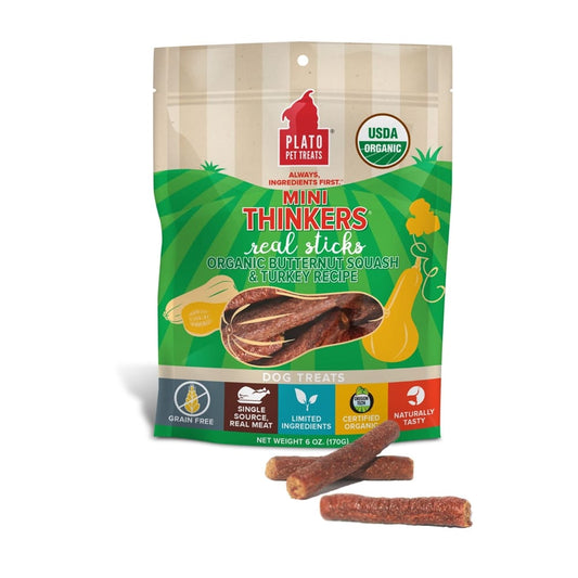 Plato Dog Min Thinkers Butternut Squash And Turkey 8 oz.