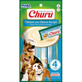 Inaba Dog Churu Tubes Chicken Cheese 6Ct-2Oz