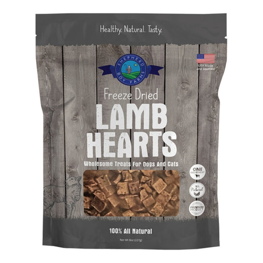 Shepherd Boy Farms Dog & Cat Freeze-Dried Lamb Heart 8oz.