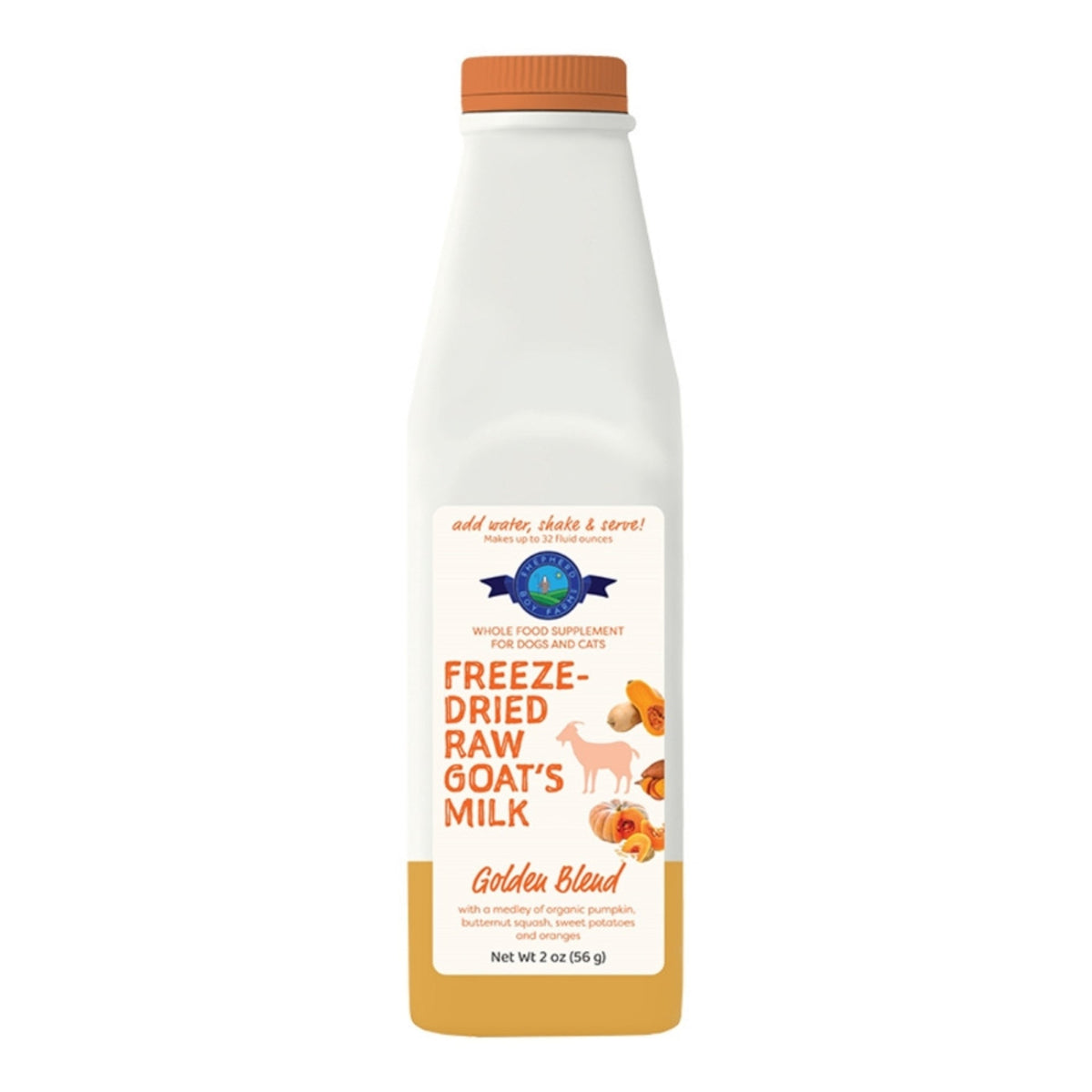 Shepherd Boy Farms Dog & Cat Freeze-Dried Raw Goat Milk Golden 32oz.