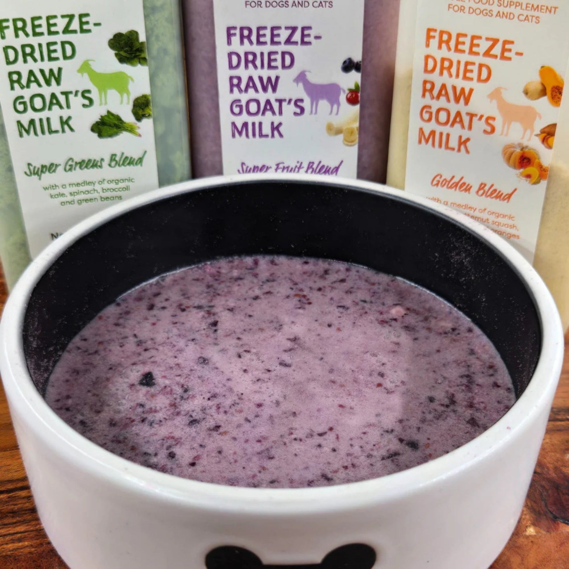 Shepherd Boy Farms Dog & Cat Freeze-Dried Raw Goat Milk Super Fruit 16oz.