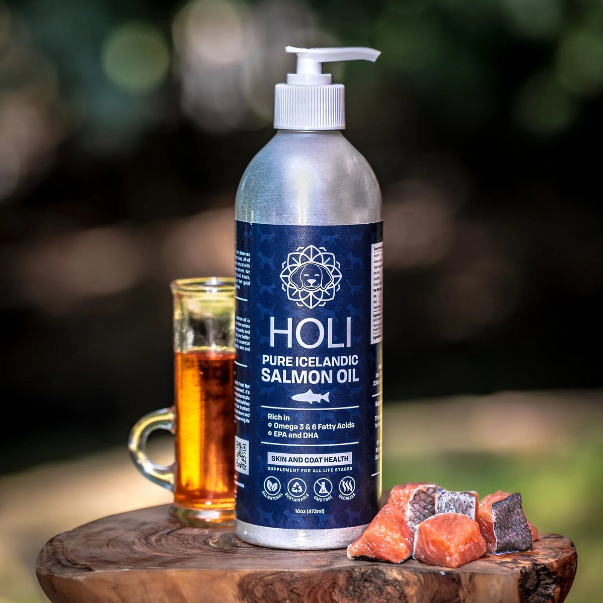 Holi Dog & Cat 16oz. Icelandic Salmon Oil