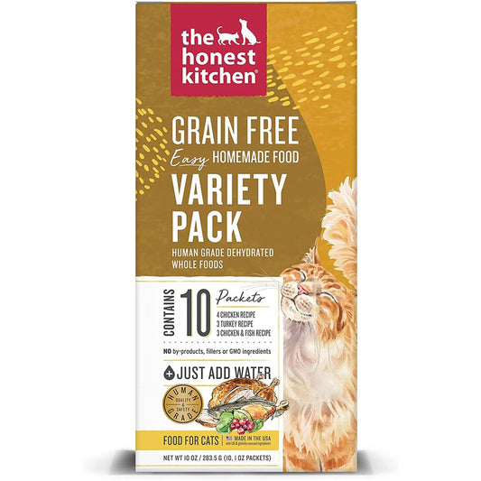 Honest Kitchen Cat Grain Free Dehydrated 1Oz Vareity Pack