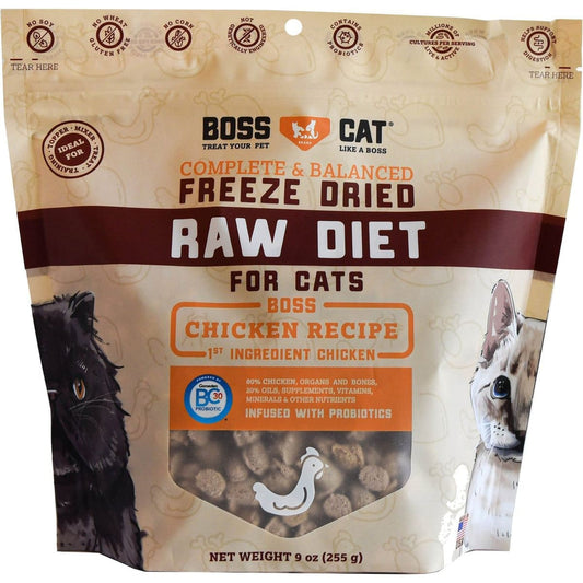 Boss Cat Freeze Dried 9oz Chicken