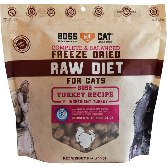 Boss Cat Freeze Dried 9oz Turkey