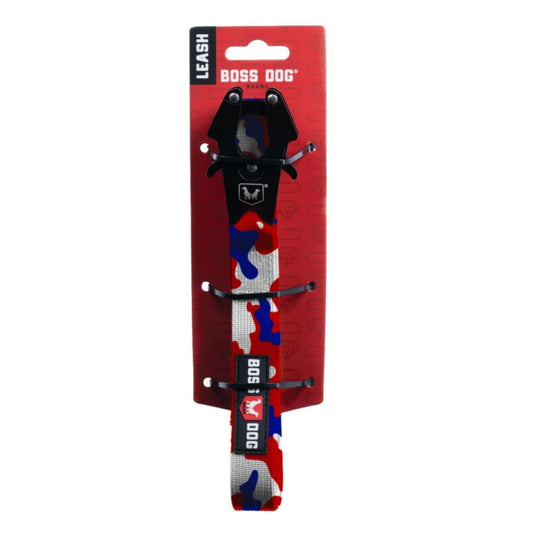 Boss Dog Tactical Dog Leash Red, White, & Blue, 1ea/6 ft Default Title