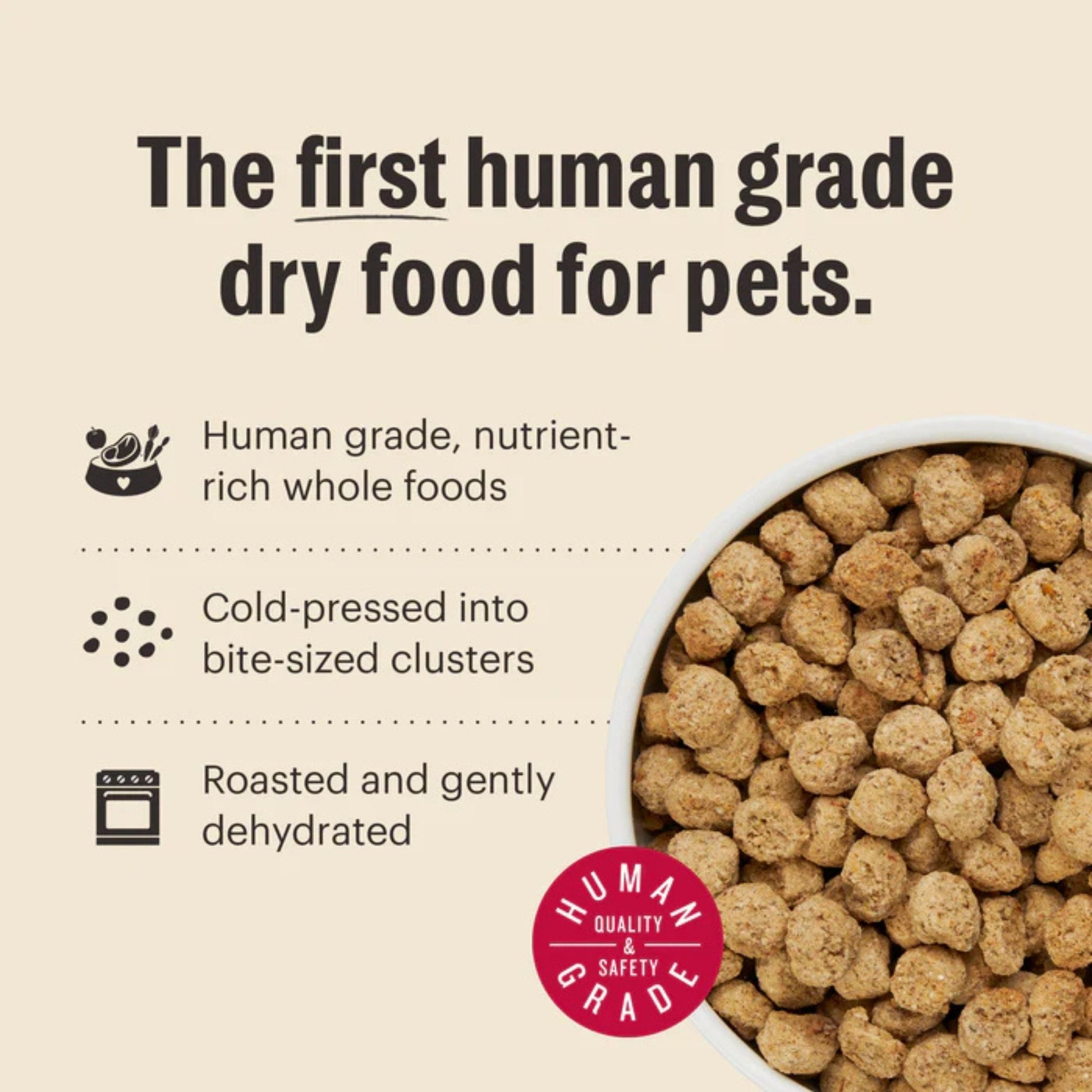 The Honest Kitchen Dog Essential Clusters Turkey, Chicken & Oat 5lbs.