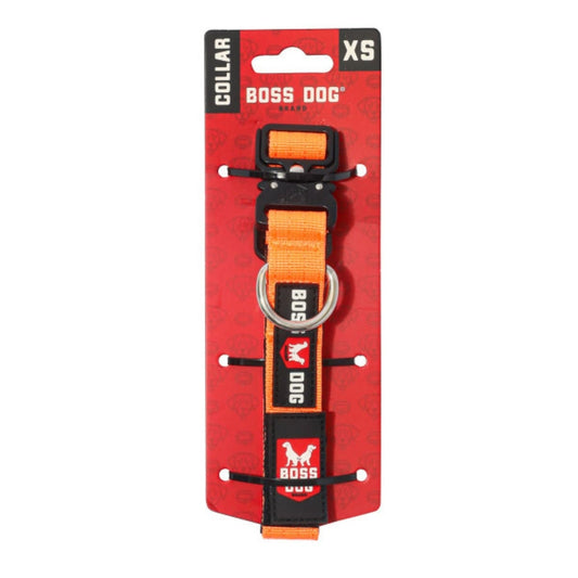 Boss Dog Tactical Adjustable Dog Collar Hunter Orange, 1ea/XS, 11-14in.